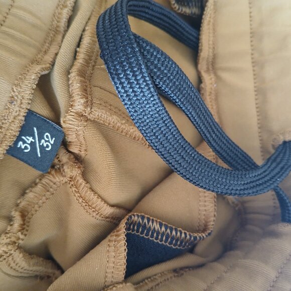 Public Rec All Day Every Day Pants Mens 34x32 Khaki/Tan/Brown Drawstring Stretch - Picture 9 of 10
